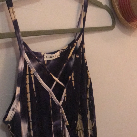 Ginger G Multicolor Short Tie Dye Romper - Picture 2 of 4